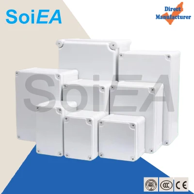 Wasserdichte IP66 elektrische Anschlussdose Drahtanschluss Box quadratisch anpassbar Feld
