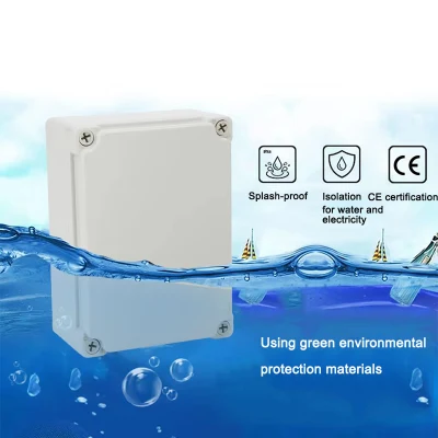 Wasserdichte IP66 elektrische Anschlussdose Drahtanschluss Box quadratisch anpassbar Feld