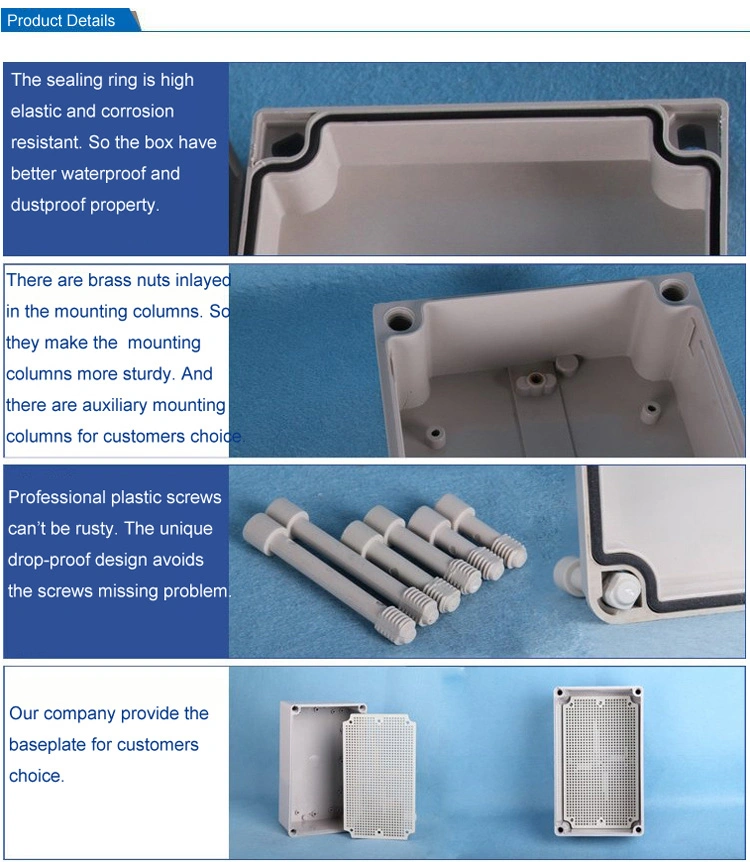 IP66 Plastic Waterproof Electrical Cable Connection Junction Box 400*300*160