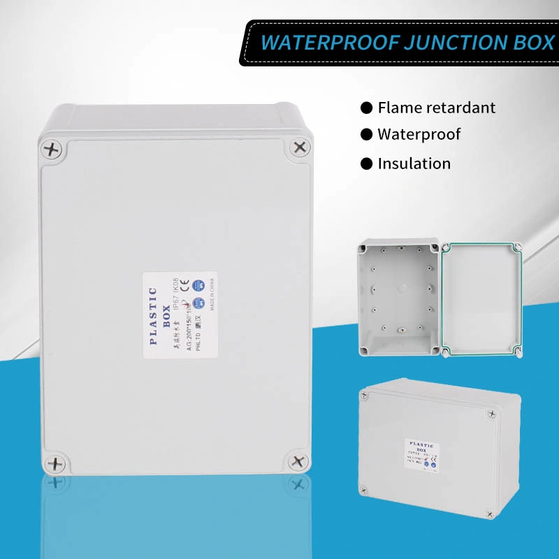 Phltd 100-100-75mm Waterproof Junction Boxes Electrical Enclosure Wiring Connection Box ABS Plastic Boxes