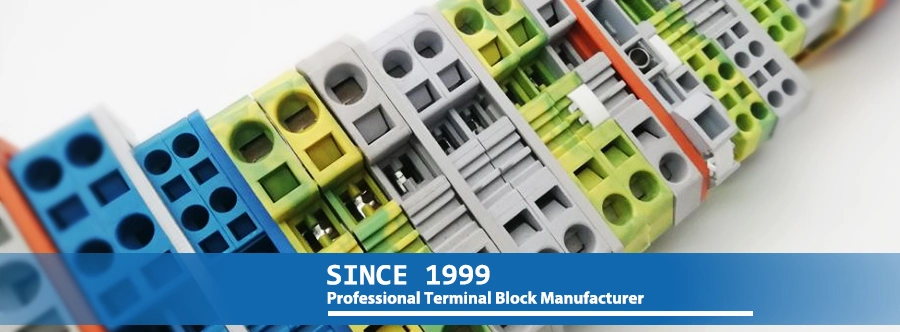 285-635 DIN Rail Mounted Spring Connecting Terminal Blocks