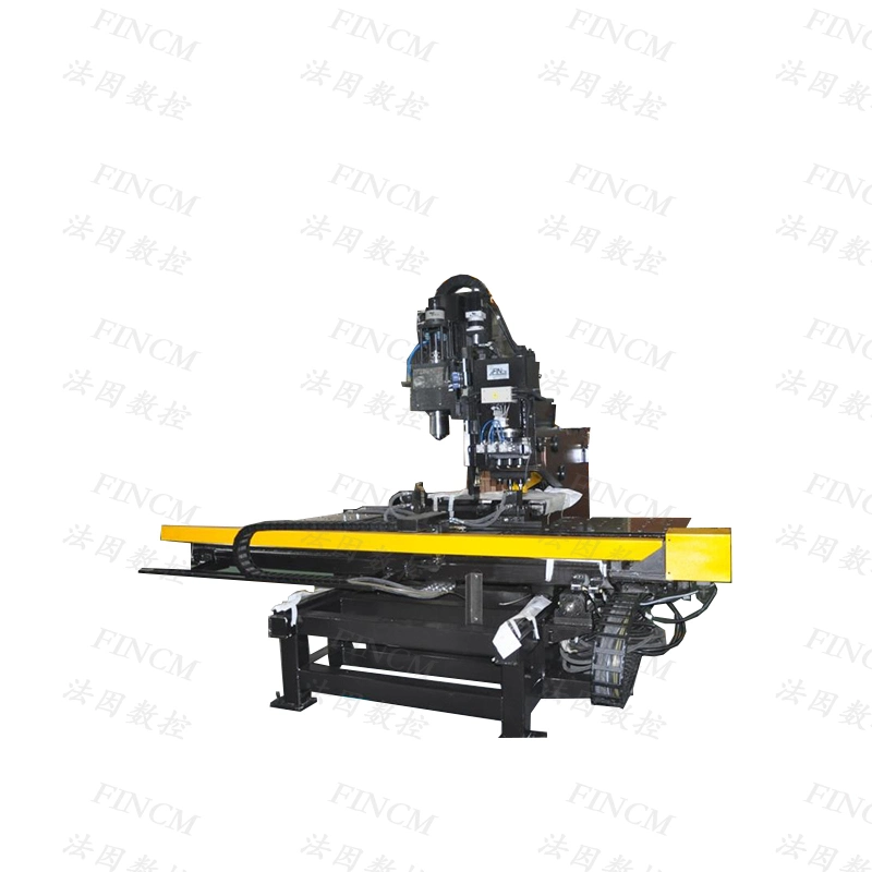 Power Transmission Line Tower Connection Plate Punching Machine FINCM Hydraulic Sheet Metal 1200KN Plate Punching Press Hole Machine