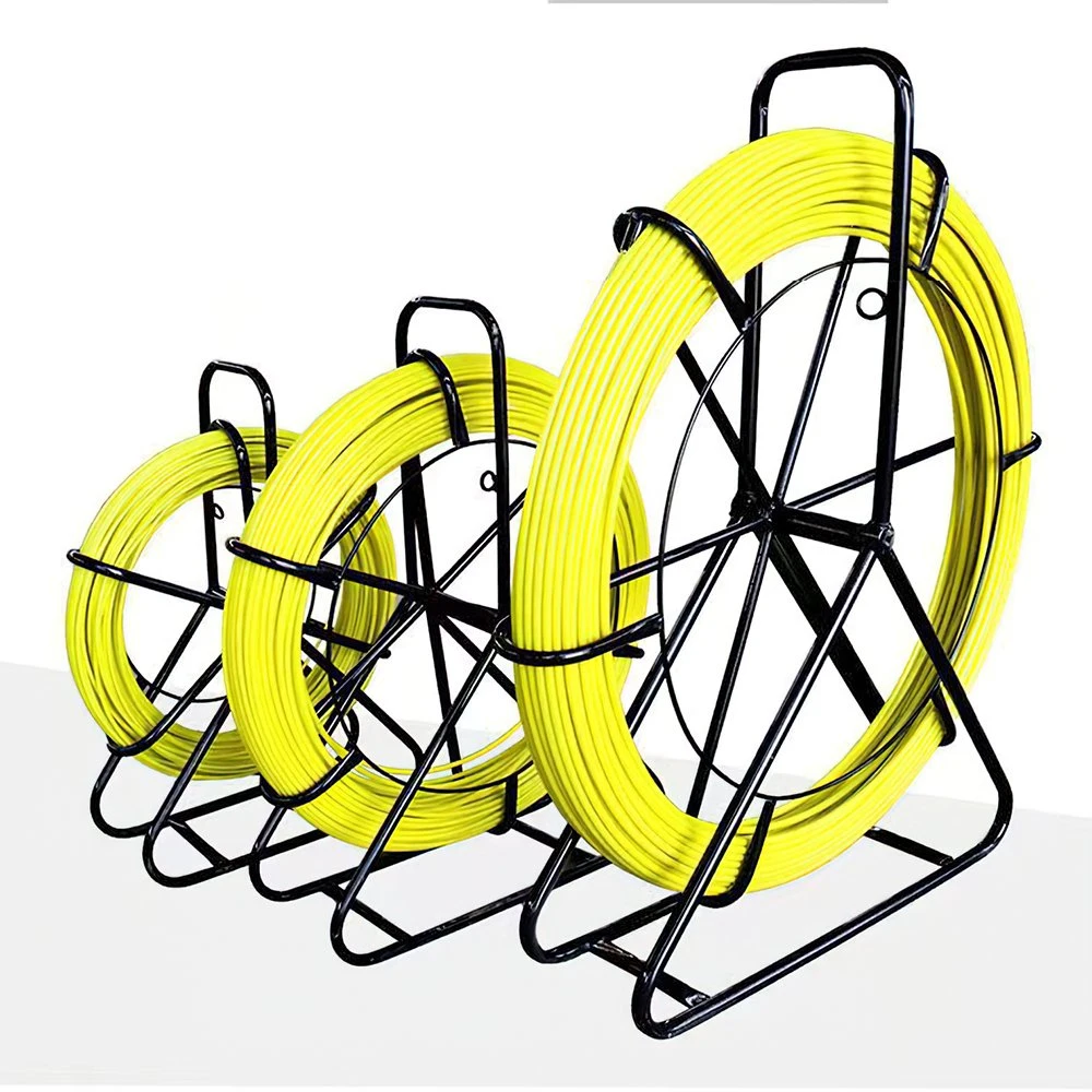 Durable Steel Reel Stand Fiberglass Wire Cable Duct Traceable Rodder