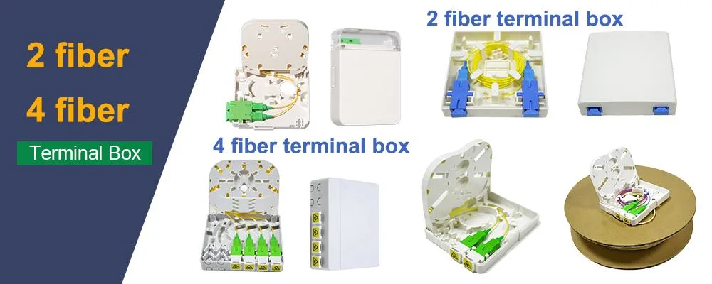 Factory Hot Sale 4 Port Fiber Termination Box 4 Terminal Junction Box