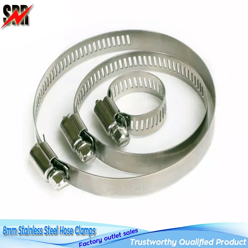 Diameter 8mm Stainless Steel Cable Tie American Powerful Hose Clamp