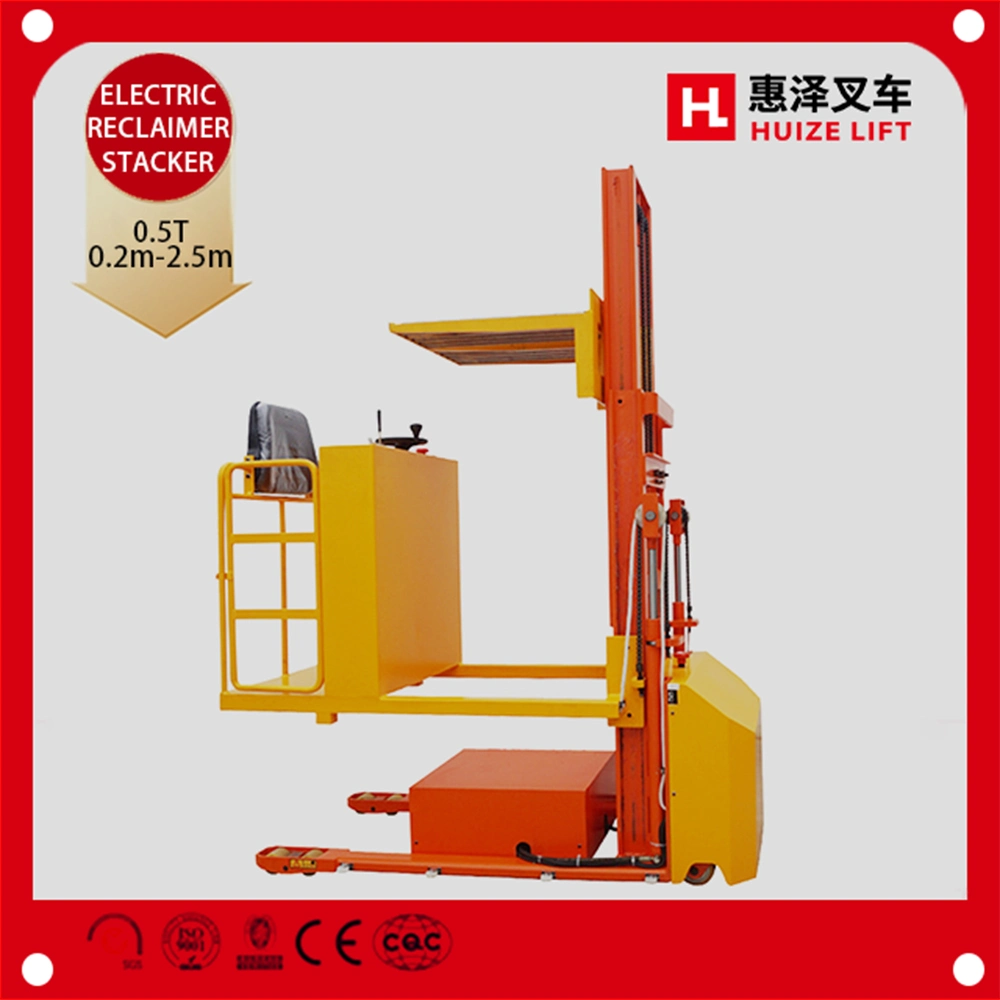 High Quality 1.5ton 5m Lifting Height Remote Control Electric Pallet Stacker