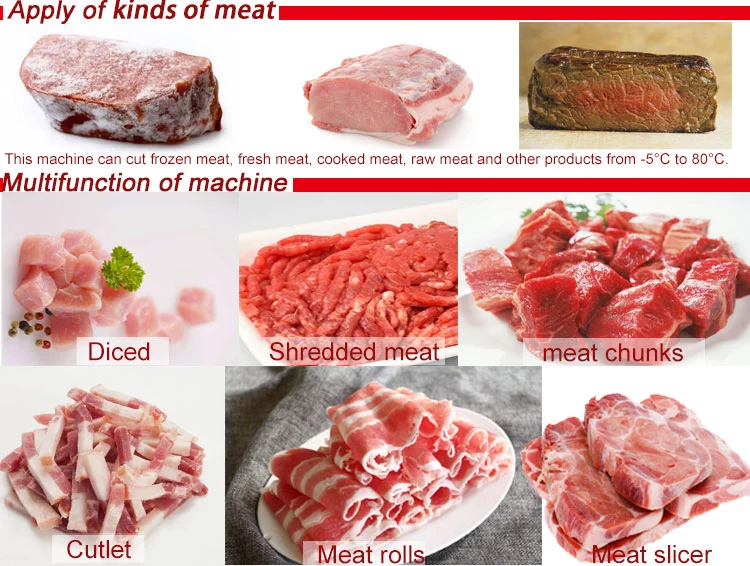 Industrial Frzoen Lamb Meat Beef Dicer Machine Meat Dicing Machine Cube Cutter