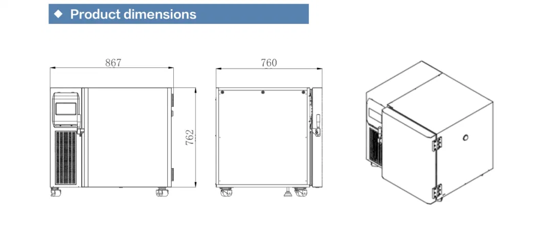 -86 Degree Vertical Type Vaccine Medical Ultra-Low Temperature Deep Freezer