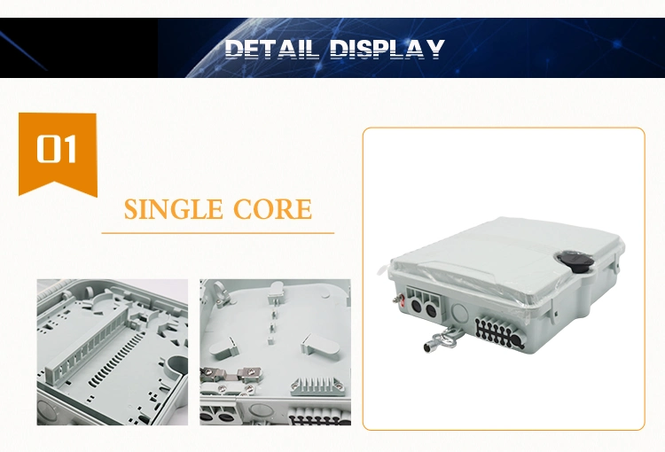 FTTH Box 4 Core PC ABS Material Outdoor Fiber Optic Distribution Box FTTH Distribution Box