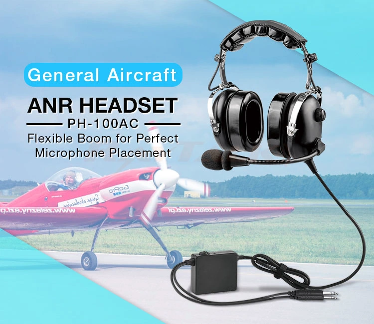 Anr Active Noise Canceling Aviation Pilot Headphones