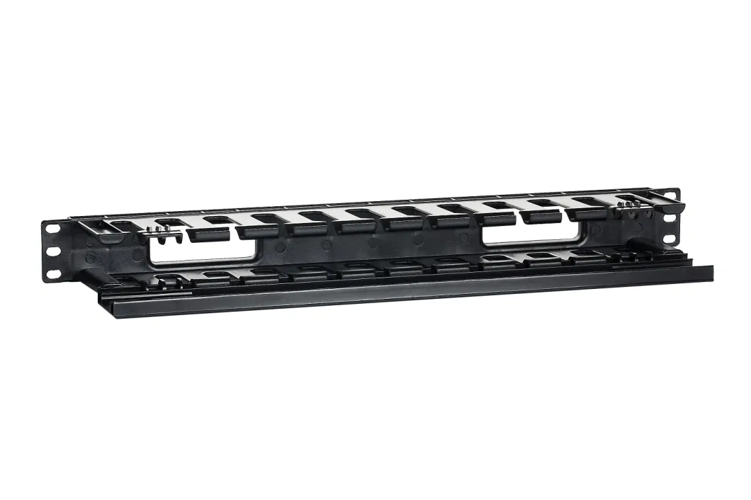 Metal Horizontal Wire Manager Shielded Cable Manager Rackmount Server Rack