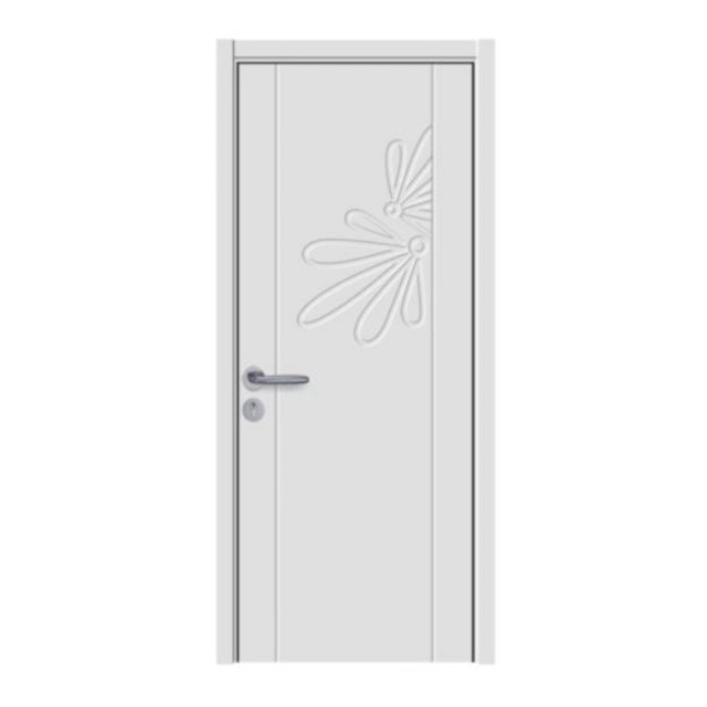 Teak Wood Door Design PVC Coating Surface Finished Interior Wood Doors