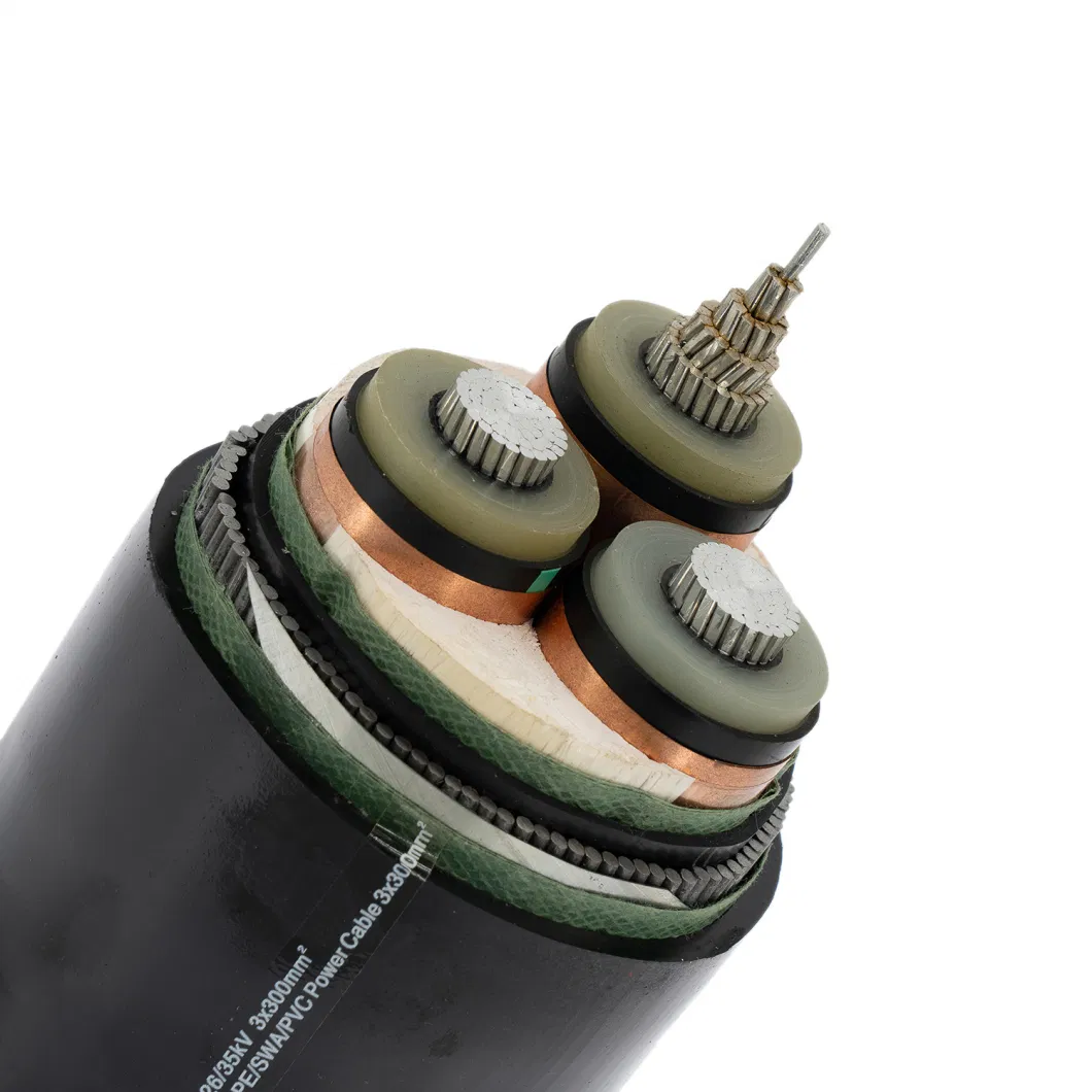 Thhn Core Green Insulated Ground Cable Aluminum Conductor XLPE Insulation Aluminum Alloy Interlocked Armoured Cable