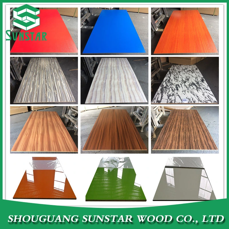 Direct Factory High Quality Melamine Faced Slat MDF for Exhibition