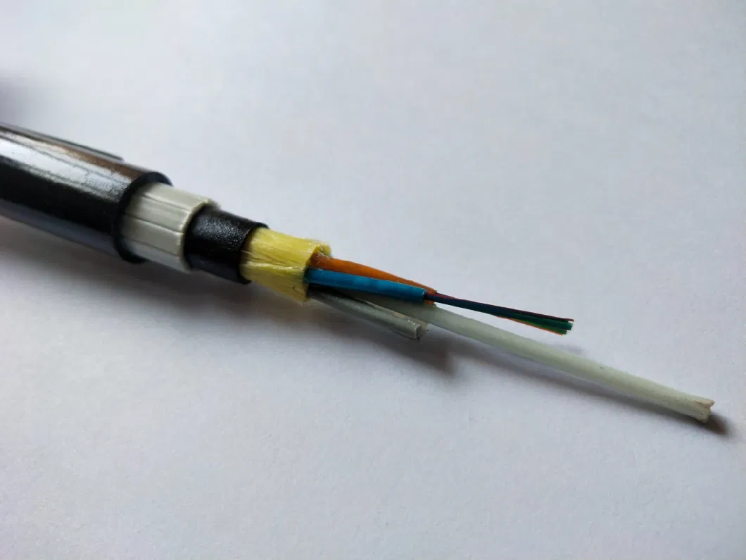 12 24 48 Core FRP Armored Rat-Proof Bird-Proof ADSS Optic Fiber Cable