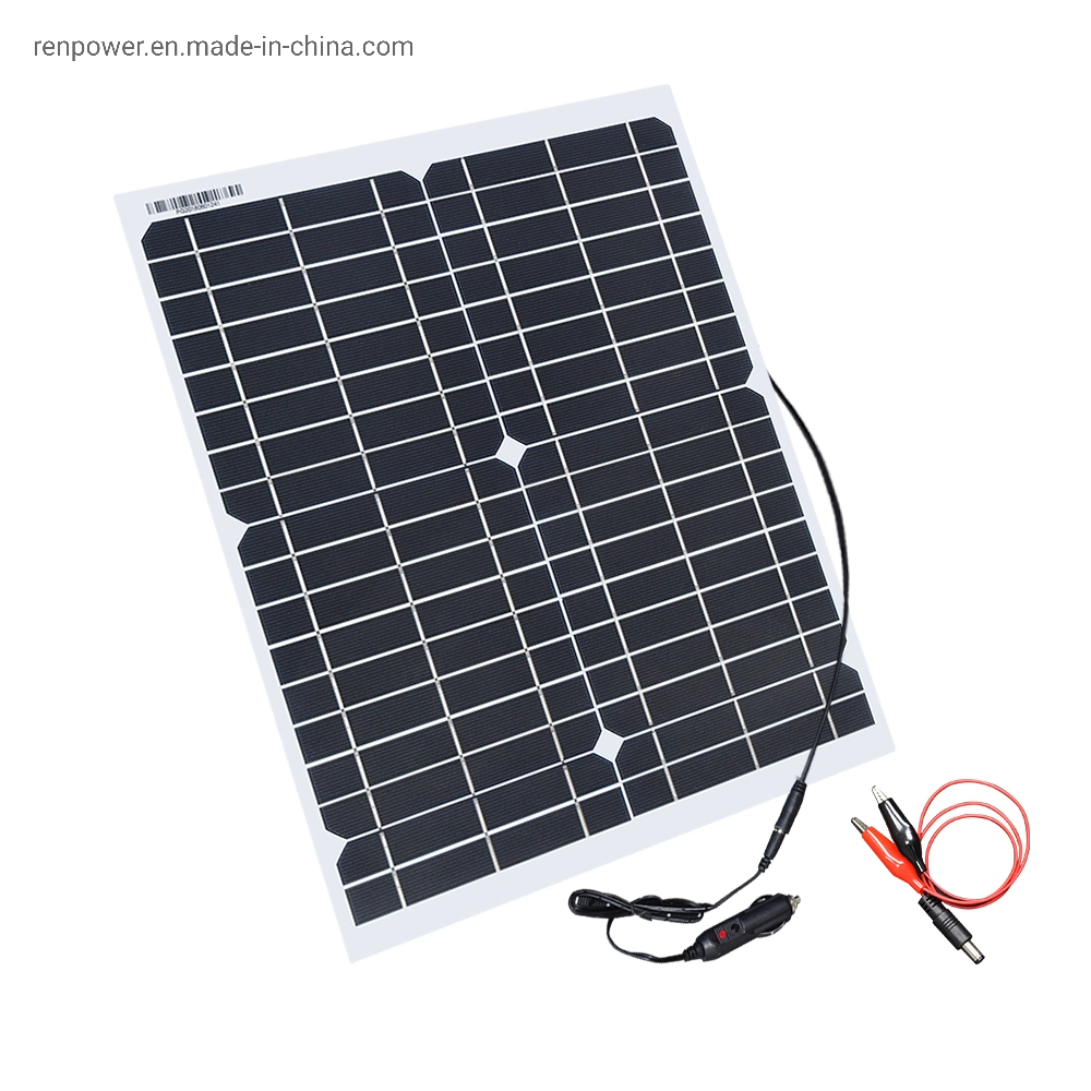 30W 18V Flexible Solar Panels Sunpower DC for Car Yacht LED Light