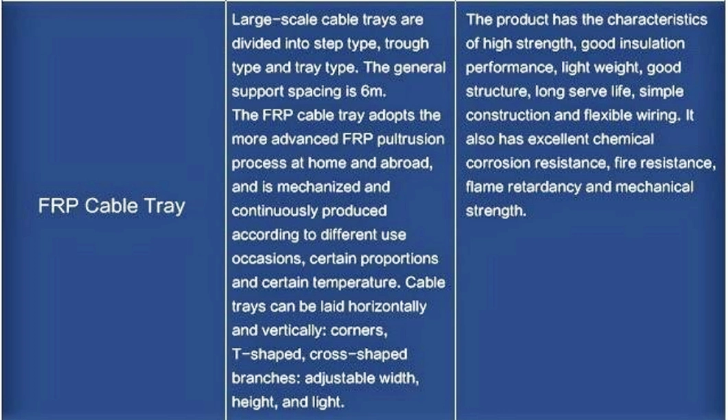 Ladder Rack Cable Tray / FRP Cable Tray