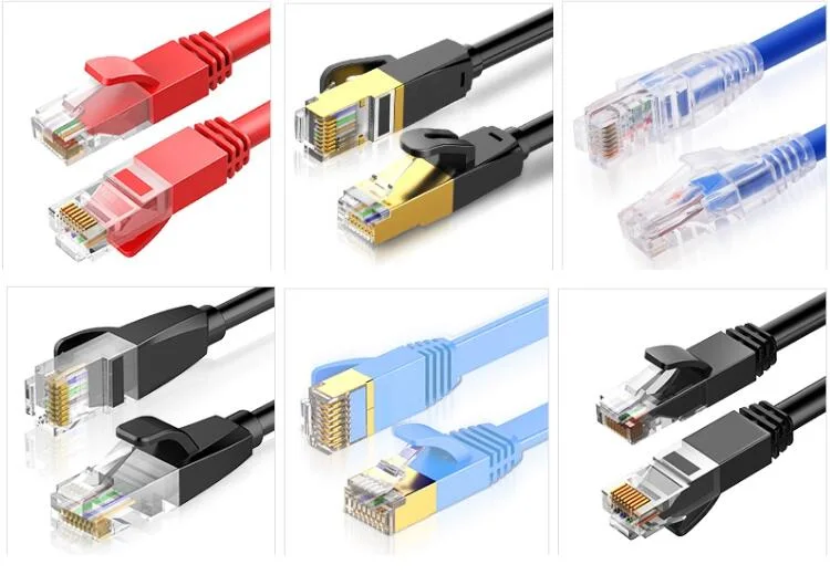 Flat RJ45 Cat5/CAT6 Patch Cord Network Cable