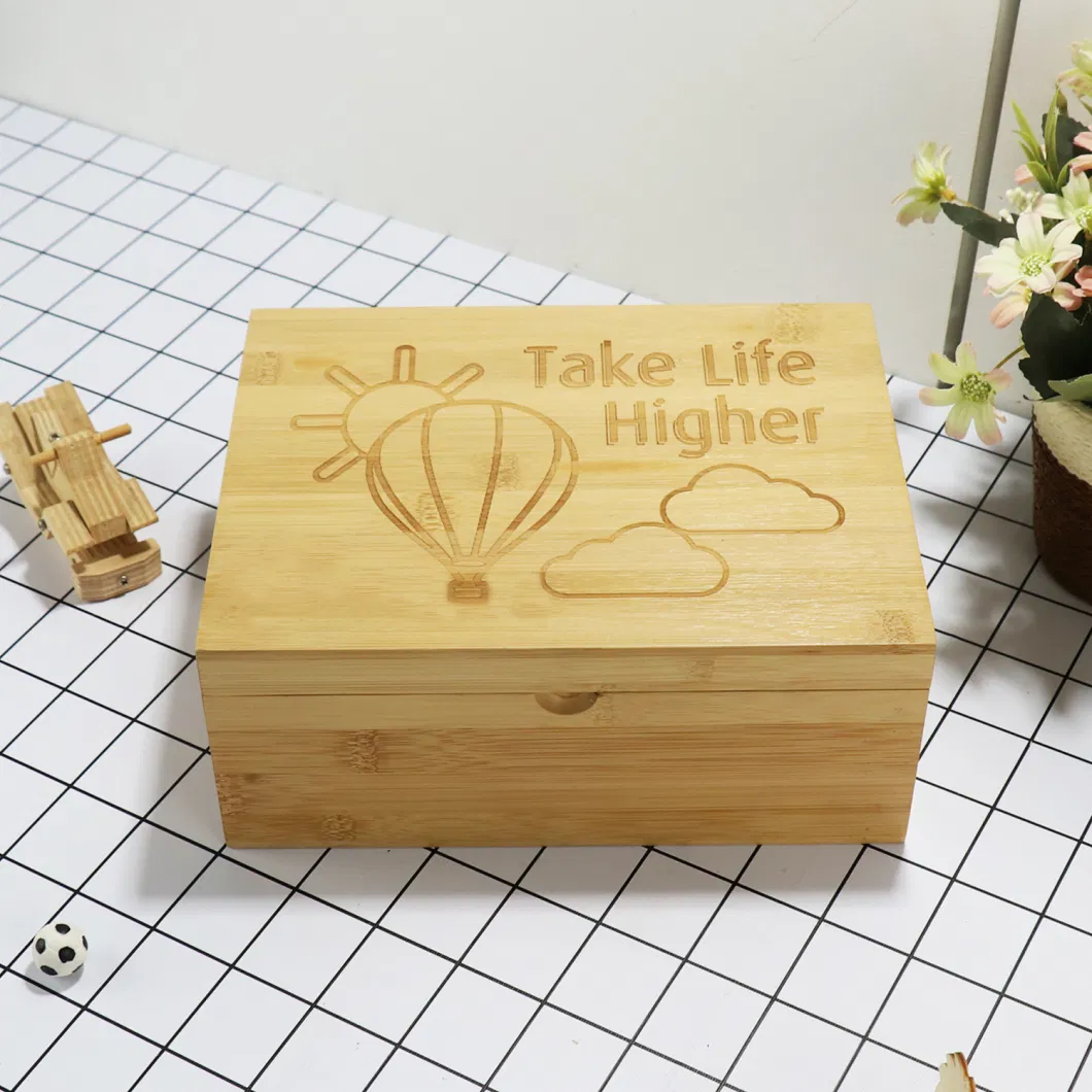 Solid Wood Bamboo Storage Natural Handmade Gift Crafts Packing Boxes