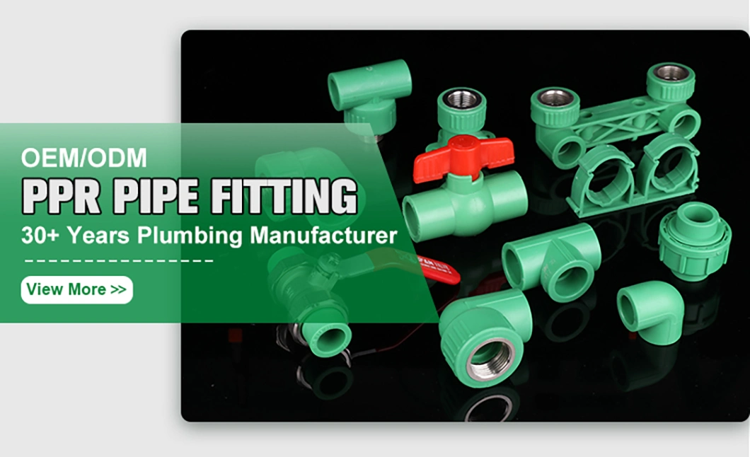 Ifan PPR PVC CPVC PP Pph Plumbing Fitting 20 - 110mm Polypropylene PPR Pipe Fittings