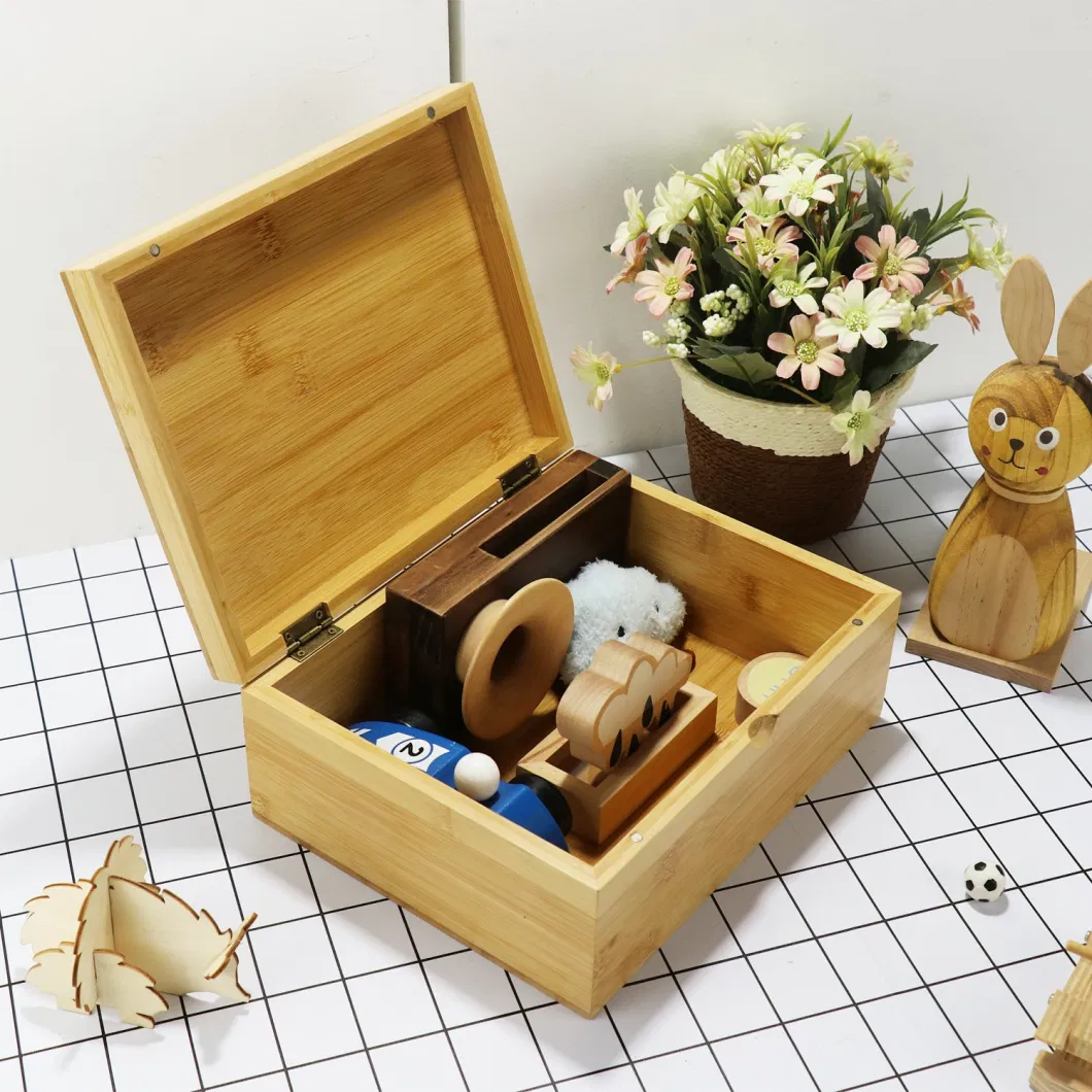 Solid Wood Bamboo Storage Natural Handmade Gift Crafts Packing Boxes