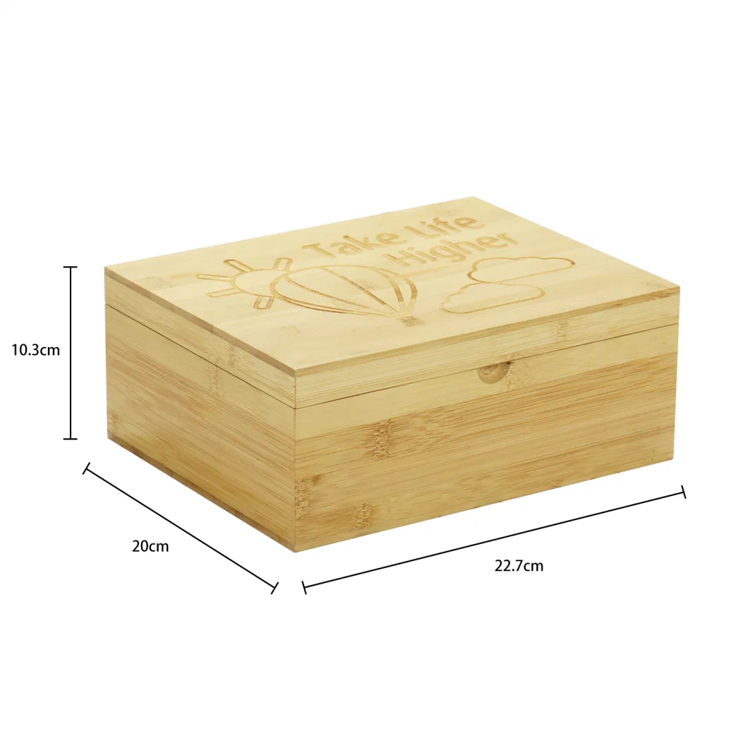 Solid Wood Bamboo Storage Natural Handmade Gift Crafts Packing Boxes