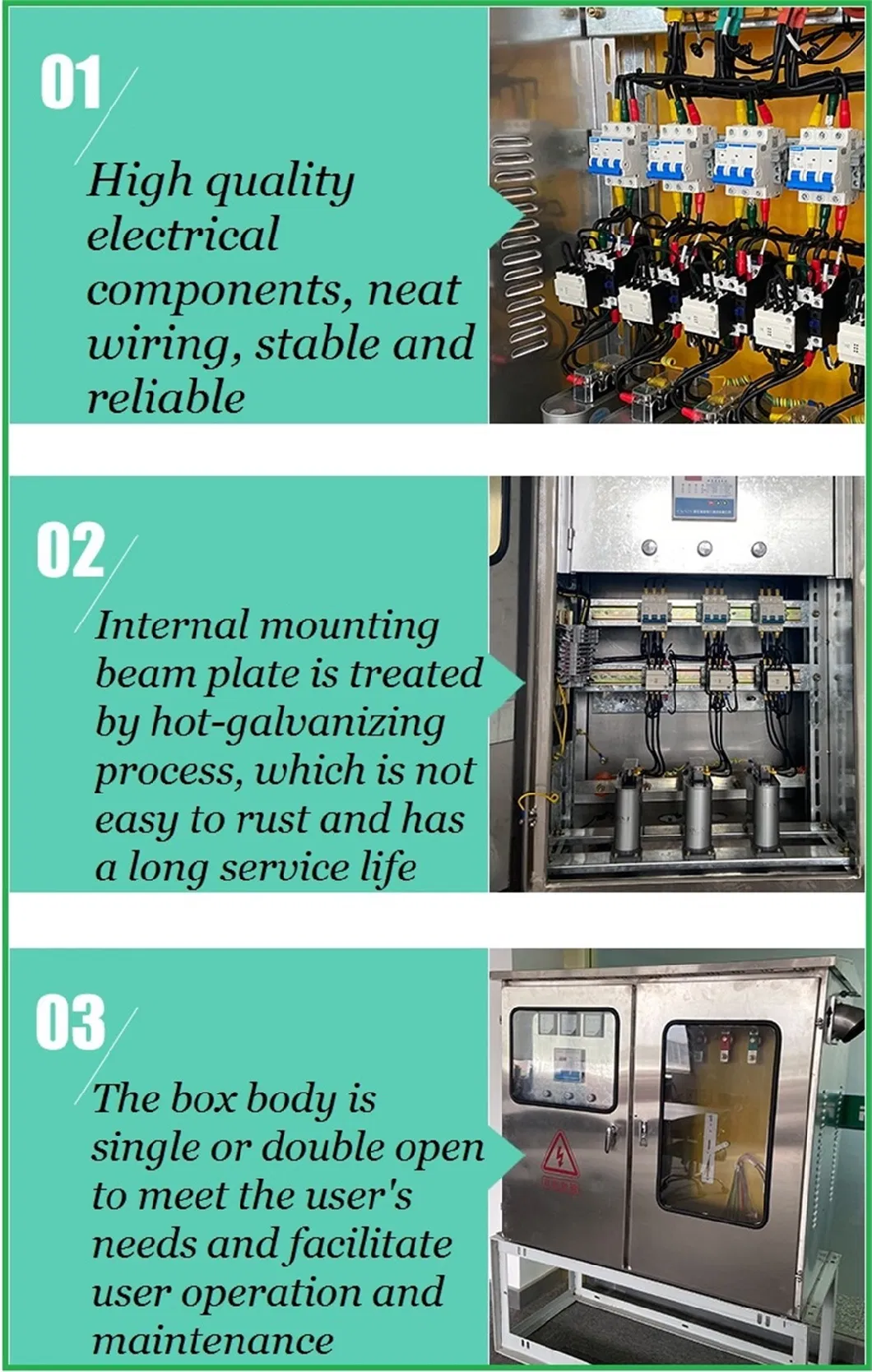 Jp 400V 630A 30-400kVA Low Voltage Integrated Distribution Box Electrical Box (Compensation/Control/Terminal/Lighting)