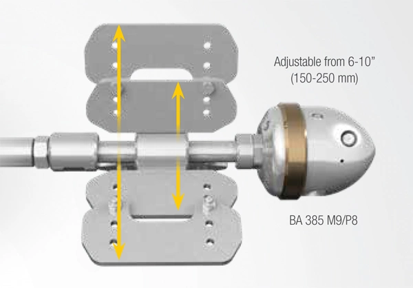 Stoneage 2&quot; Badger Nozzle for Curved Pipeline Cleaning