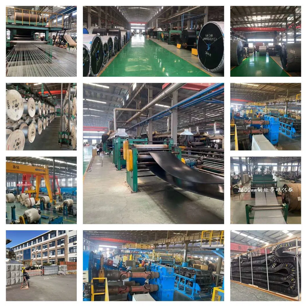 Pattern/Chevron Conveyor Belt Ep Polyester Steel Cord Heat Fire Flame Cold Oil Acid Alkali Impact Wear Resistant Rip-Stop Straight Warp Sidewall Pipe Belt