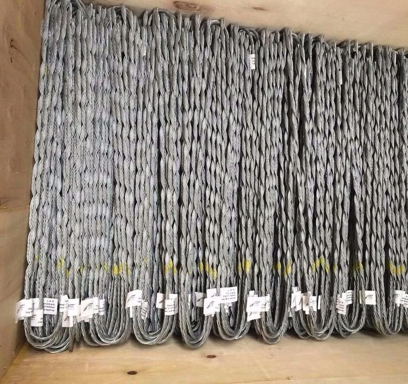 Factory Wholesale Preformed Armor Rods Galvanized Steel Wire Electric Pole Stay Wire