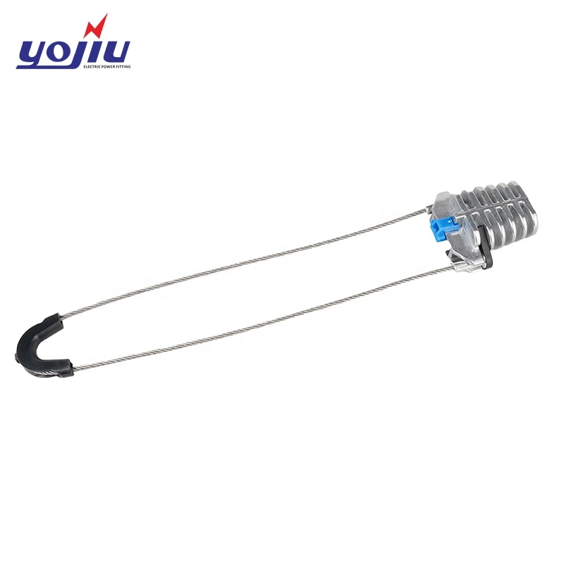 Smooth Surface Fig 8 Tension Cable Clamps with Metal Toothed Wedges Aluminium Metal for Messenger Wire