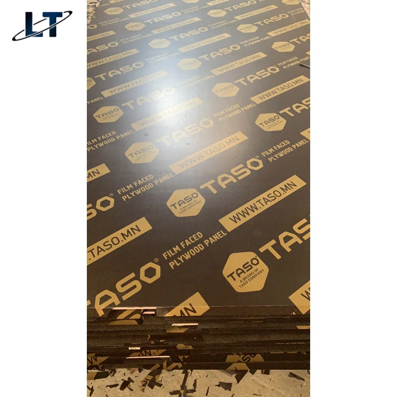 Laite Wood Factory Hot Selling 12 mm Finger Joint Timber/Finger Jointed Brown Film Faced Plywood for Construction Formwork From Linyi China