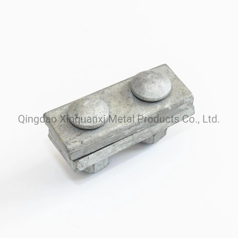 Hot DIP Galvanized Steel Overhead Line Cable Straight 3 Hole Angled 1/2&quot; Guy Clamp /Custom 3 Bolts Suspension Messenger Angle Guy Clamp
