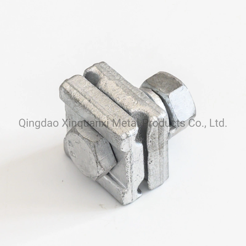 Hot DIP Galvanized Steel Overhead Line Cable Straight 3 Hole Angled 1/2&quot; Guy Clamp /Custom 3 Bolts Suspension Messenger Angle Guy Clamp