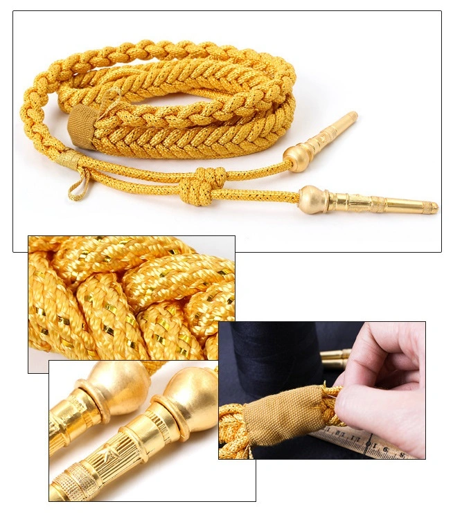 Kango Military Aiguillette Gilded Cords Worn by Officers and Soldiers