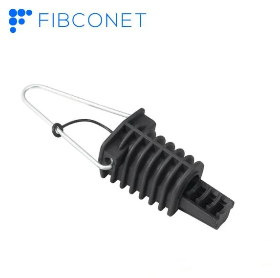 FTTH Fiber Optic Drop Wire Cable Wire Clamp Plastic Insulation Dead End Anchor Clamp Accessories Suspension Insulated Clamp