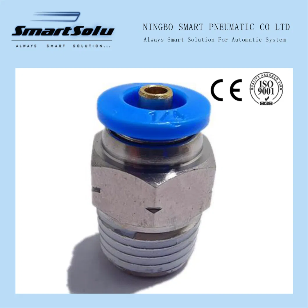 Plastic Brass Stainless Steel Material SAE Standard DOT Air Hose Push in One Touch Quick Connector Pipe Joint Pneumatic Fittings