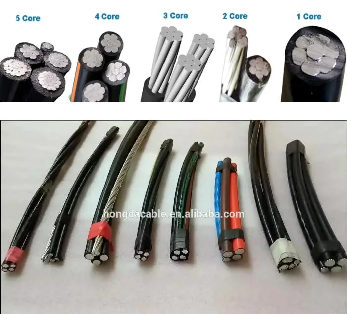 Medium Voltage Mv ABC Cable Ground Use Aluminium Urd Cable