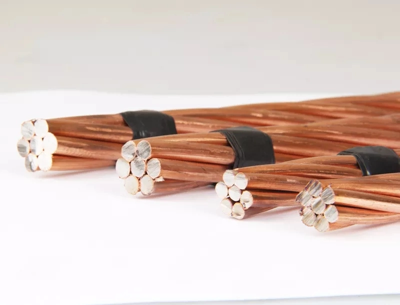 Copper Clad Steel Wire 16mm2 25mm2 35mm2 50mm2 70mm2 Bare Copper Ground Wire for Earthing Systems