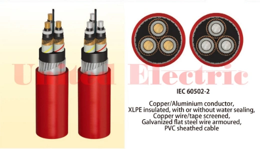 CBN35-2S# 11kV 12kV 15kV 24kV 25kV 33kV 35kV 36kV 40.5kV 42kV 52kV 800A MV Three Core Copper Wire Screen SWA MV Inside Cone GIS Plug-in Termination