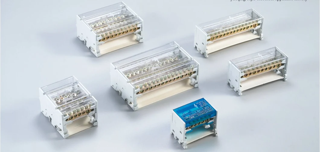 Terminal Block Screw 125A Connection Box Wiring Distribution Block Junction Box DIN Rail Mounted Terminal