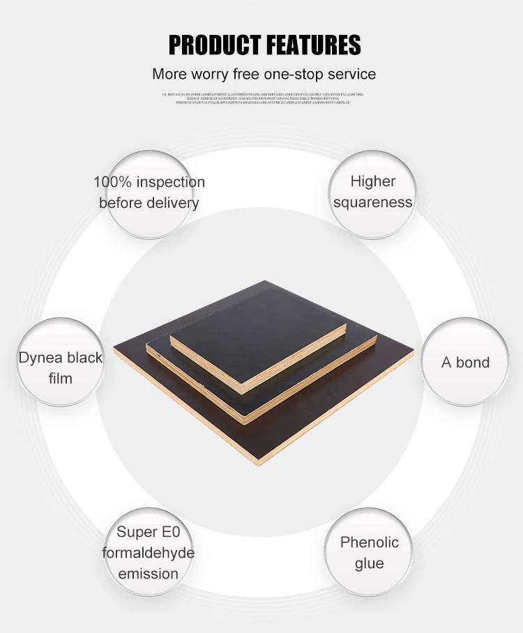 Hot Selling 12 mm Finger Joint Timber/Finger Jointed Film Faced Plywood for Construction Formwork From Linyi China