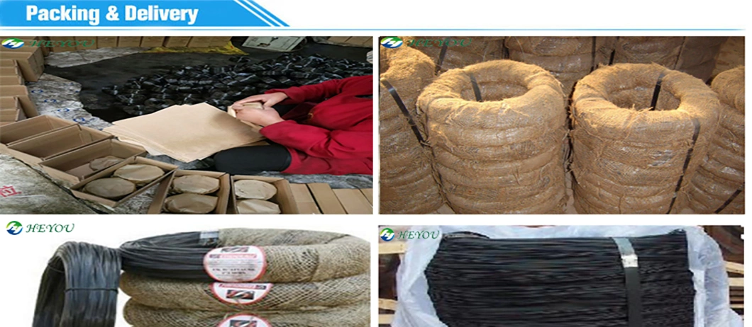 China Supply Made in Anping Bwg10 3.4mm 150kg/Coil Black Annealed Tie Wire/Hot Rolled Steel Wire Rods