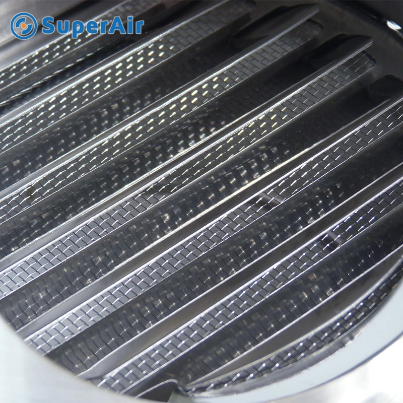 HVAC Stainless Steel Metal Round Vent Louvres with Mesh