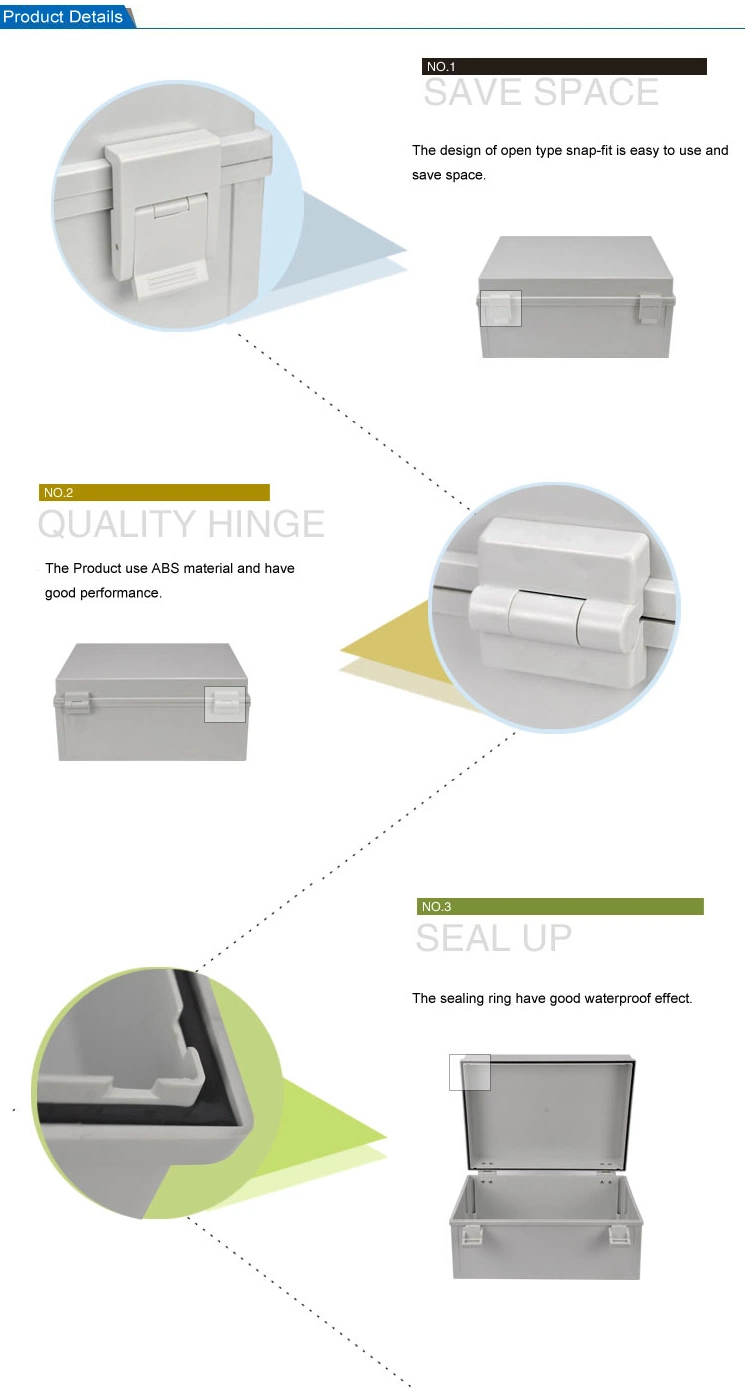 Gt Series ABS Plastic Enclosure Waterproof Connection Box Honeycomb Mounting Plate Box