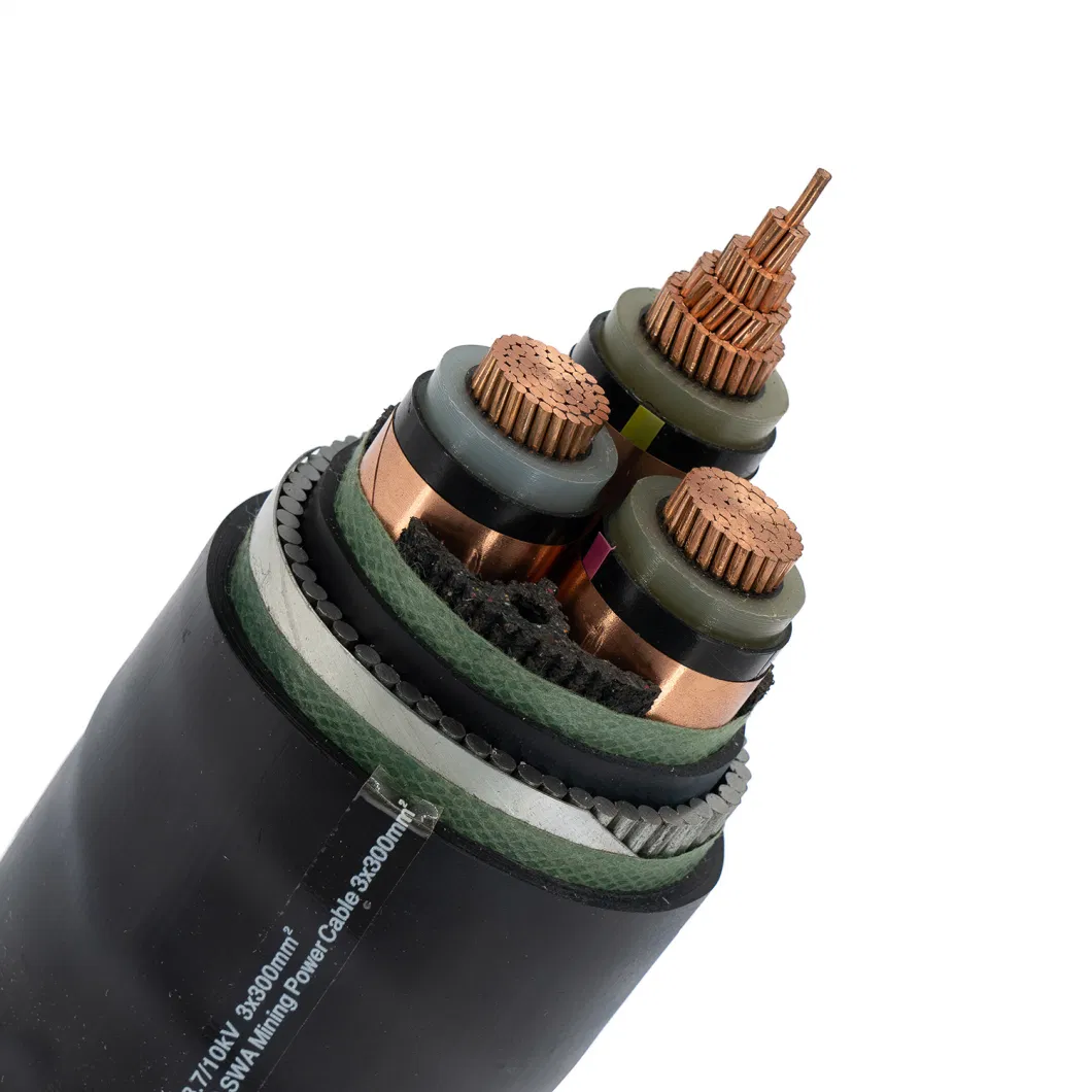 Thhn Core Green Insulated Ground Cable Aluminum Conductor XLPE Insulation Aluminum Alloy Interlocked Armoured Cable