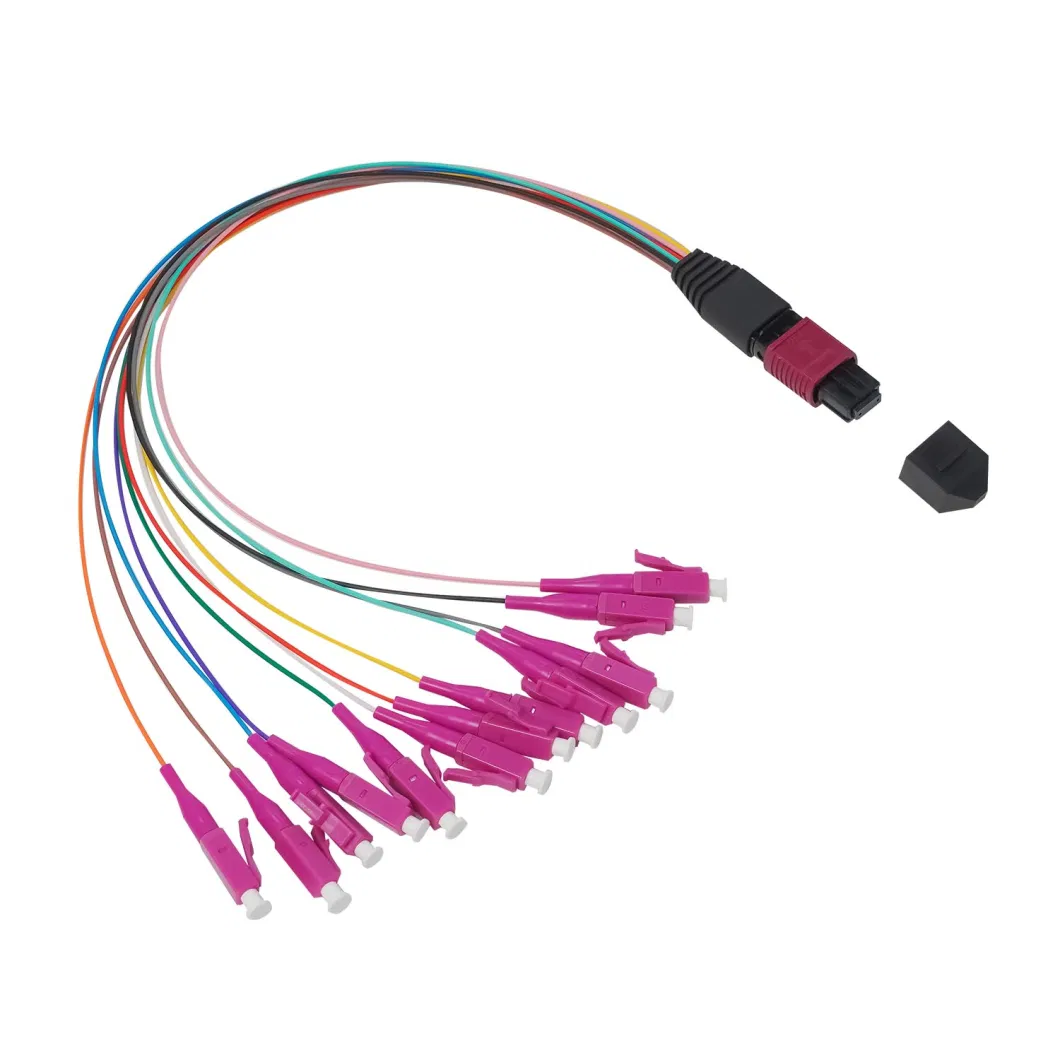 China 12/24/48/96/144 Core LC/Sc/St/FC MPO/MTP Connector FTTH Indoor Outdoor Armoured Drop LSZH PVC Fiber Optic Optical Patch Cord Pigtail Jumper Wire Cable