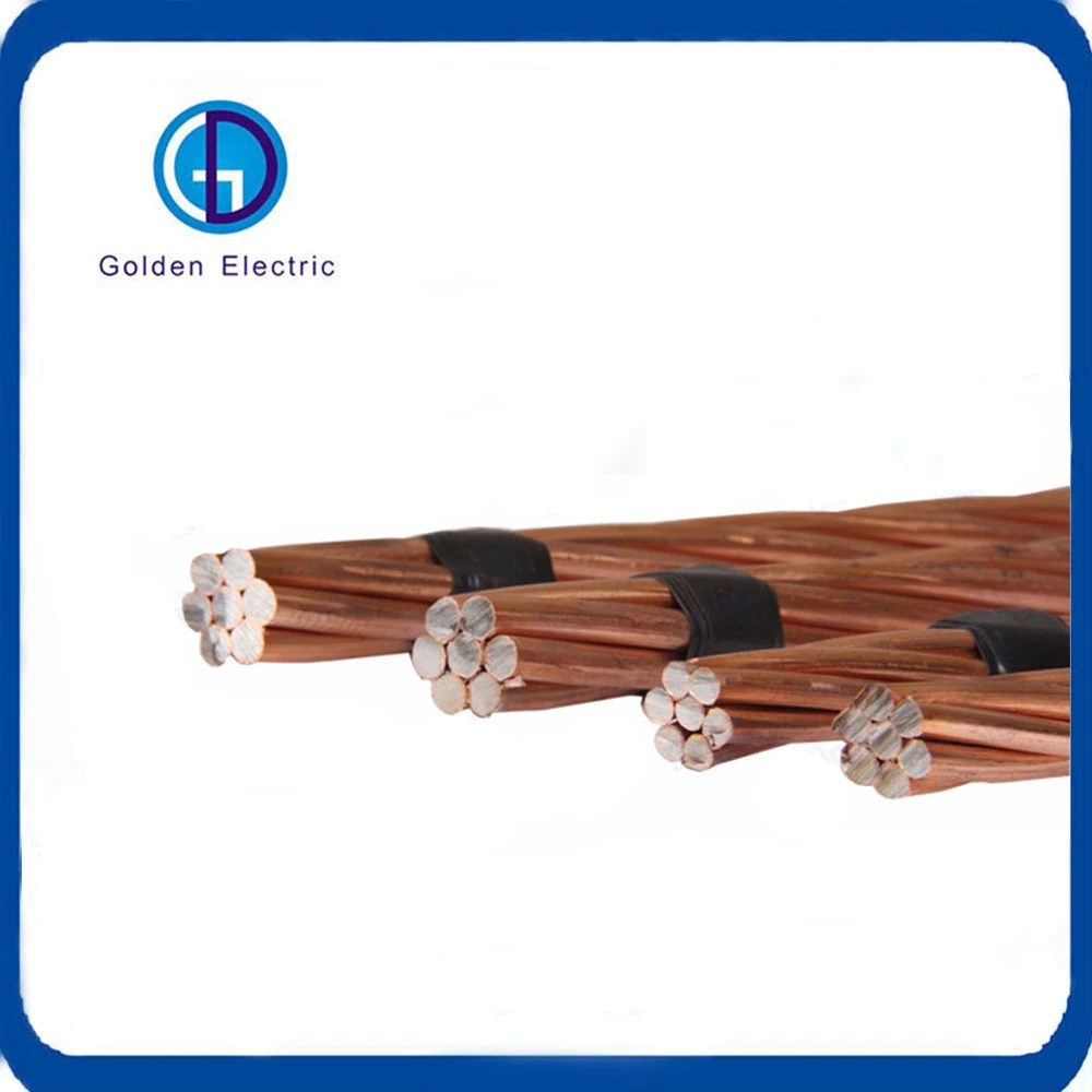 Factory Wholesale 8-16mm Earthing Cable Conductor Copper Clad Steel Grounding Round Wire