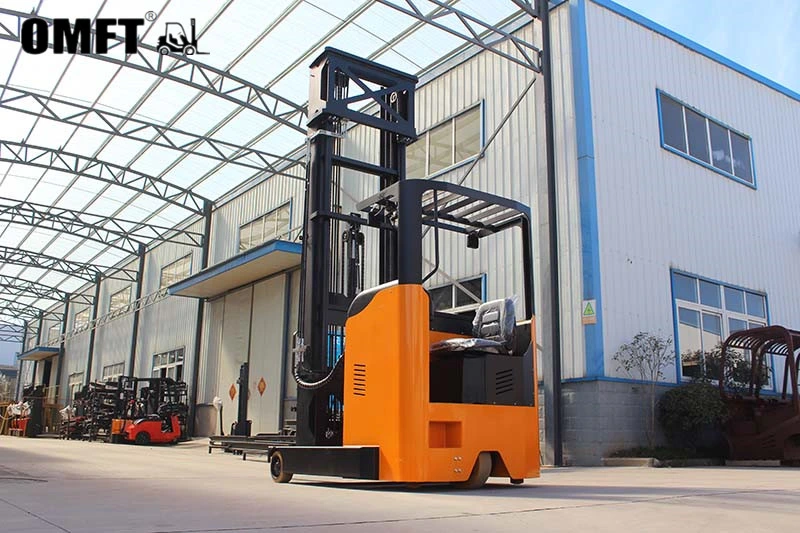 China Supplier 2000kg 2.0ton Sit-Down Electric Reach Truck Forklift Truck