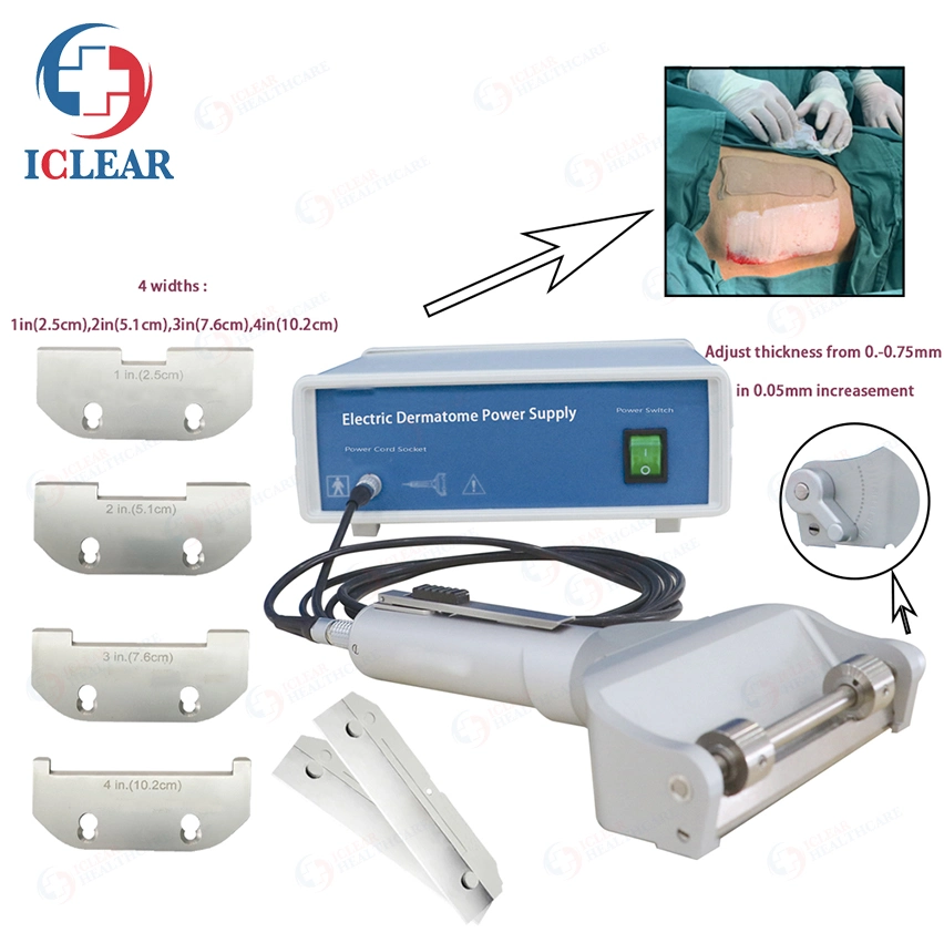 Medical Burns Surgery Electric Skin Grafting Dermatome with Blade